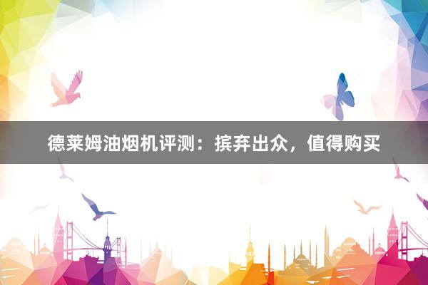 德莱姆油烟机评测：摈弃出众，值得购买